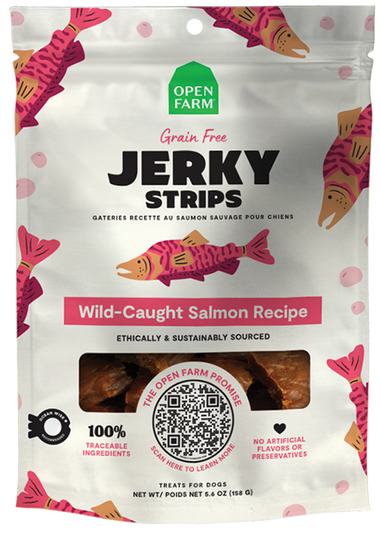 Grain-Free Wild-Caught Salmon Jerky Strips