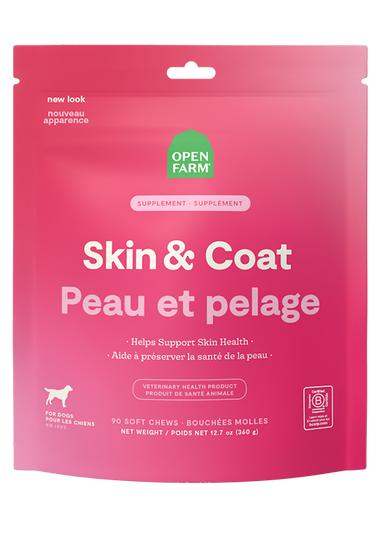 Skin & Coat Supplement Chews for Dogs