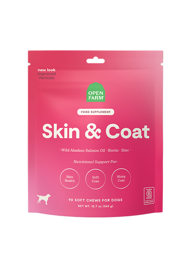 Skin & Coat Supplement Chews for Dogs