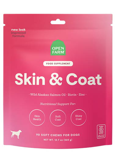 Skin & Coat Supplement Chews for Dogs