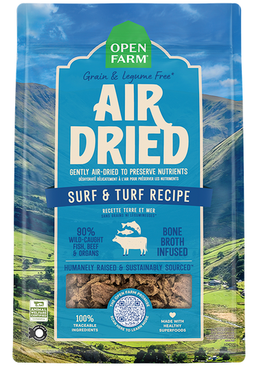 Surf and Turf Air Dried Recipe for Dogs