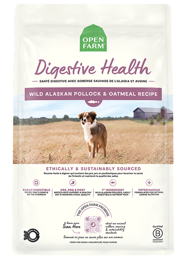 Pollock & Oatmeal Digestive Health Dog Kibble