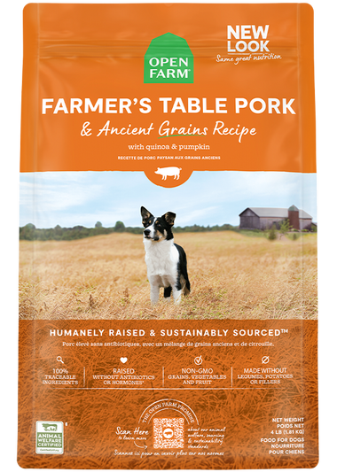 Farmer's Table Pork & Ancient Grains Dog Kibble