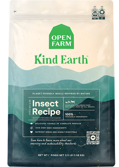 Recette de croquettes d’insectes de qualité supérieure Kind Earth