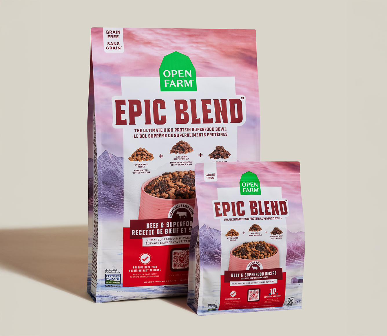 Epic Blend Beef & Superfood Grain-Free Dog Kibble