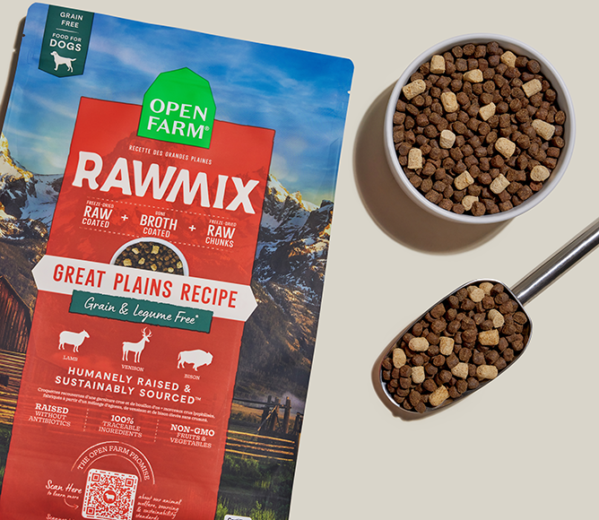 RawMix Great Plains Grain-Free Dog Kibble – Open Farm - Canada