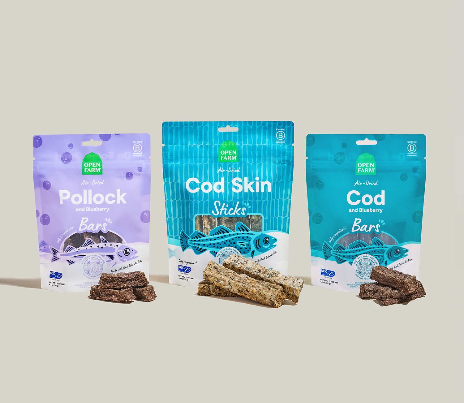 Icelandic Air-Dried Treats Variety Pack for Dogs