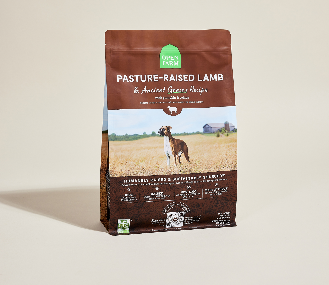 Lamb Dog Kibble with Ancient Grains | Proudly Canadian Dog Food | Open ...