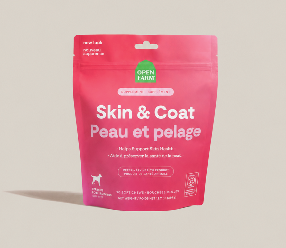 Skin & Coat Supplement Chews for Dogs