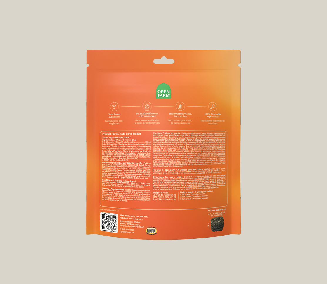 Probiotic Supplement Chews for Dogs