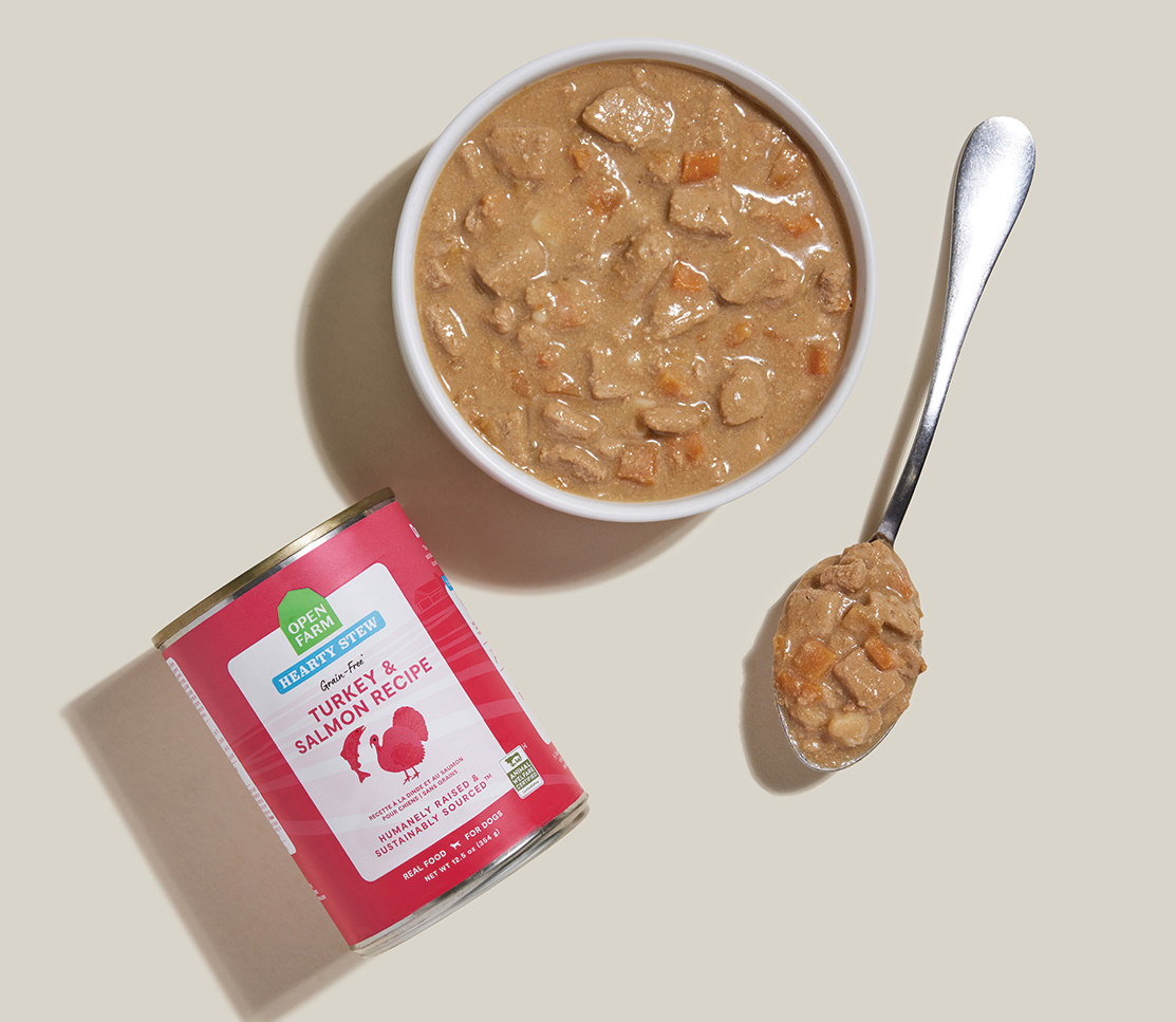 Turkey & Salmon Hearty Stew Wet Dog Food