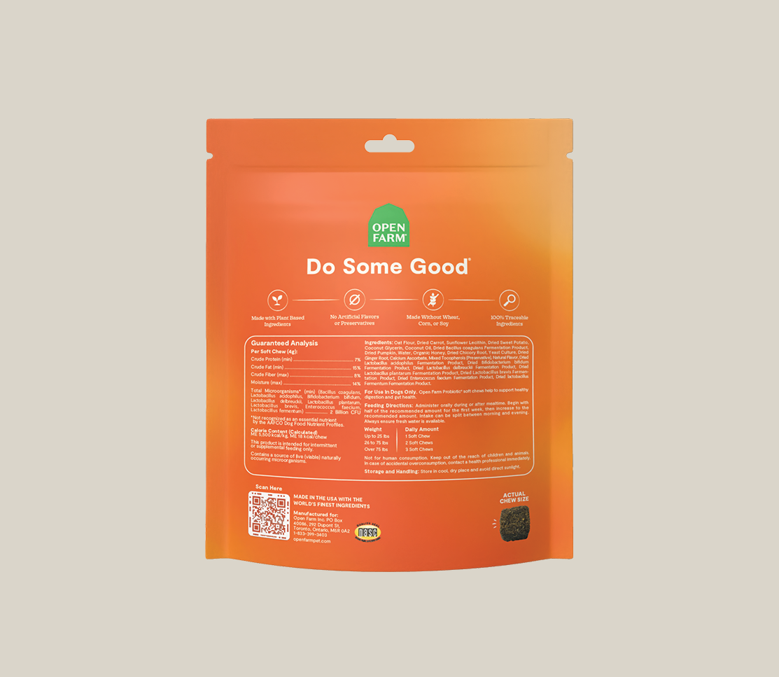 Probiotic Supplement Chews for Dogs