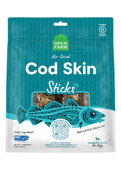 Icelandic Air-Dried Cod Skins Dog Treat Sticks