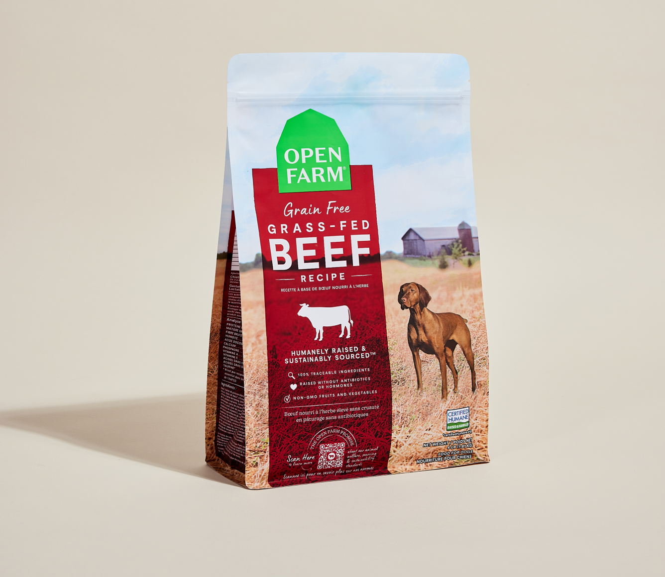Beef Dog Kibble | Proudly Canadian Grain-Free Dog Food | Open Farm ...
