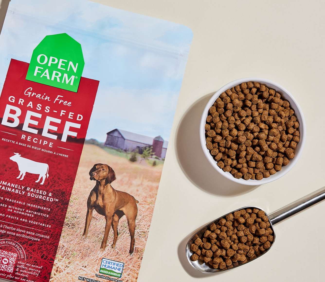 Beef Dog Kibble Proudly Canadian Grain-Free Dog Food Open Farm