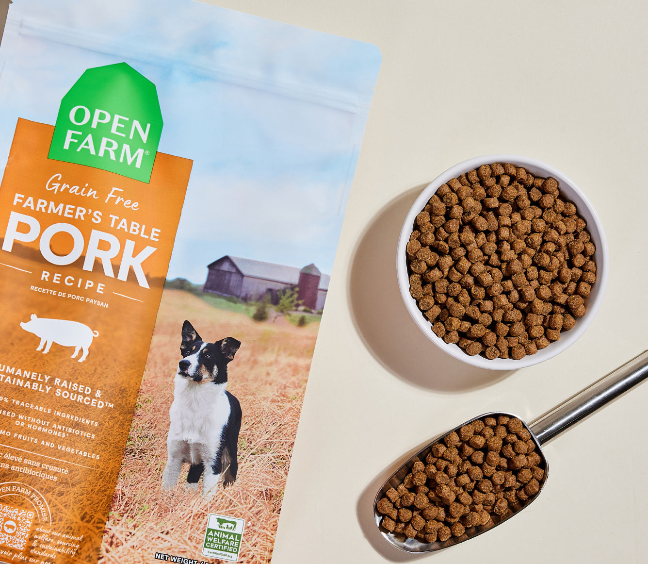 Pork Dog Kibble | Proudly Canadian Grain-Free Dog Food | Open Farm Pork Dog Kibble | Proudly Canadian Grain-Free Dog Food | Open Farm