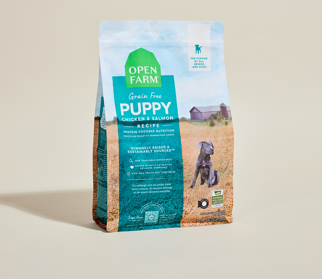 Chicken Salmon Puppy Kibble Proudly Canadian Grain-Free Dog