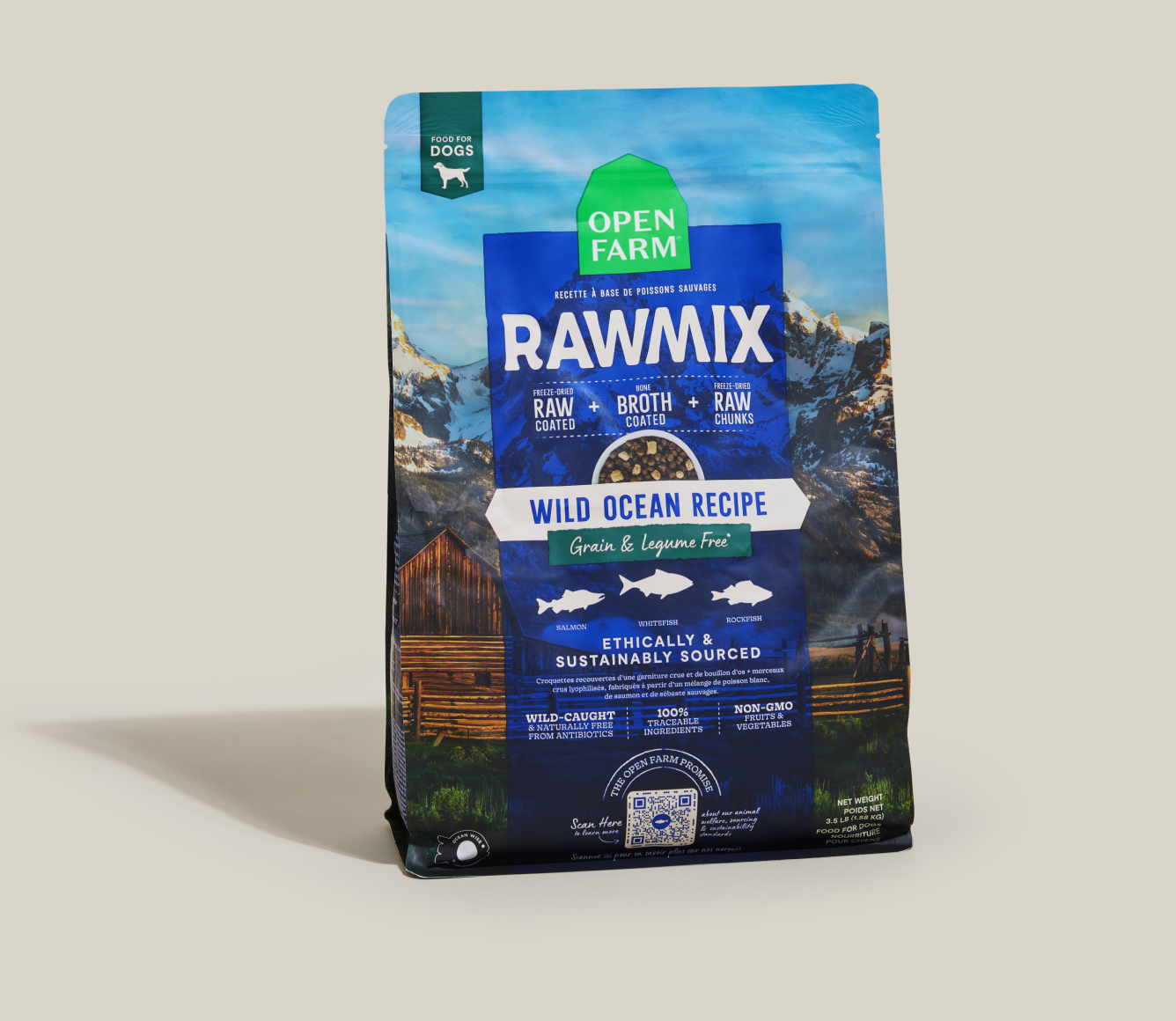 Wild Ocean sans grains  RawMix pour chiens