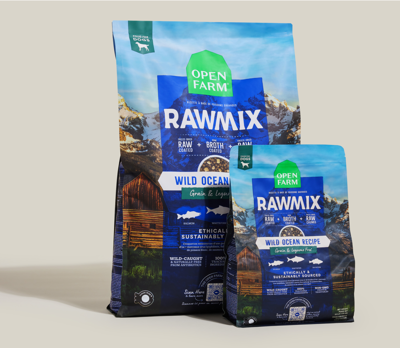 Wild Ocean sans grains  RawMix pour chiens