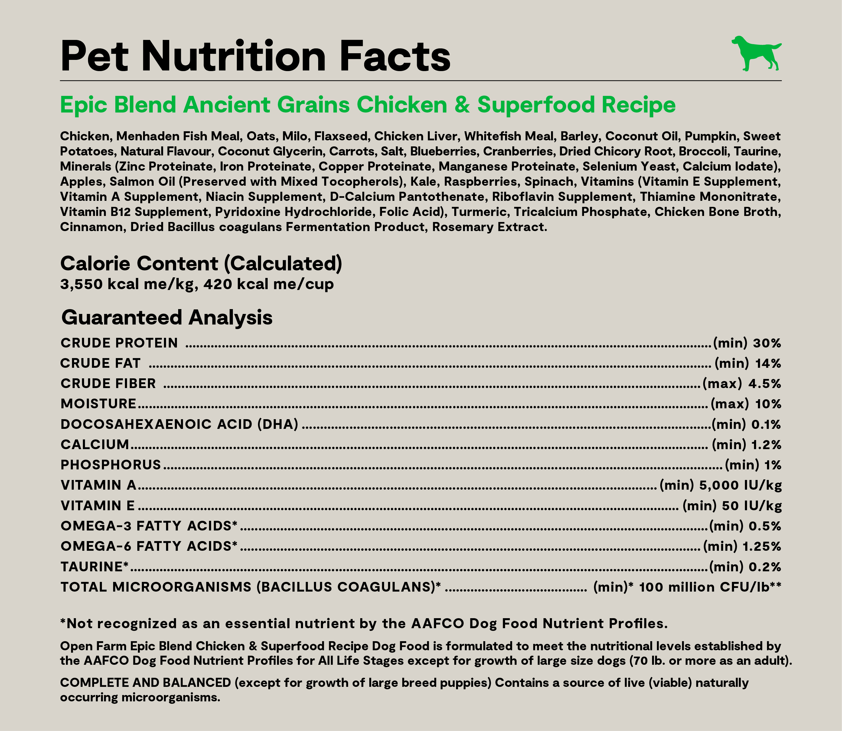 Epic Blend Chicken & Superfood Dry Dog Food