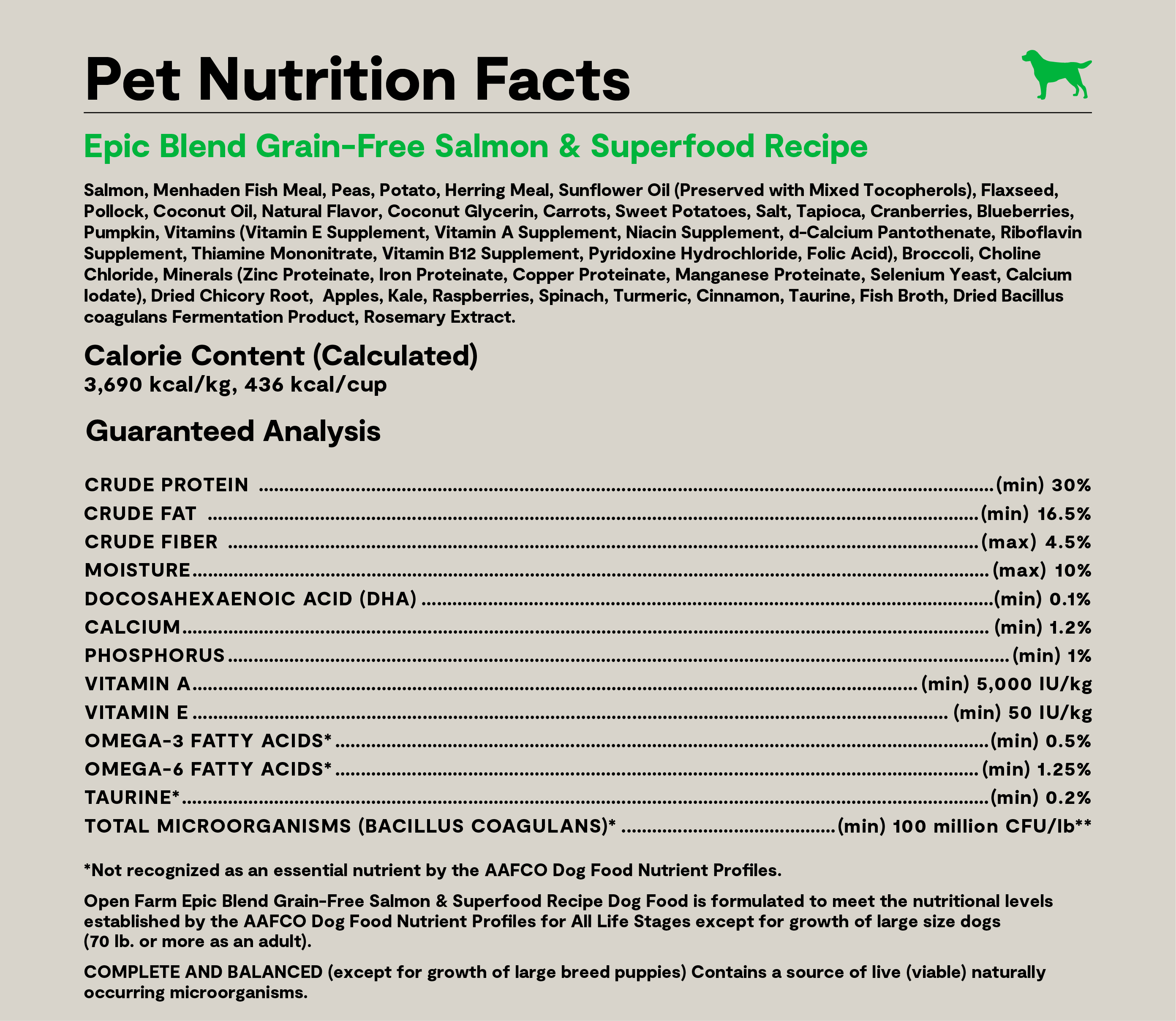 Epic Blend Salmon & Superfood Grain-Free Dog Kibble