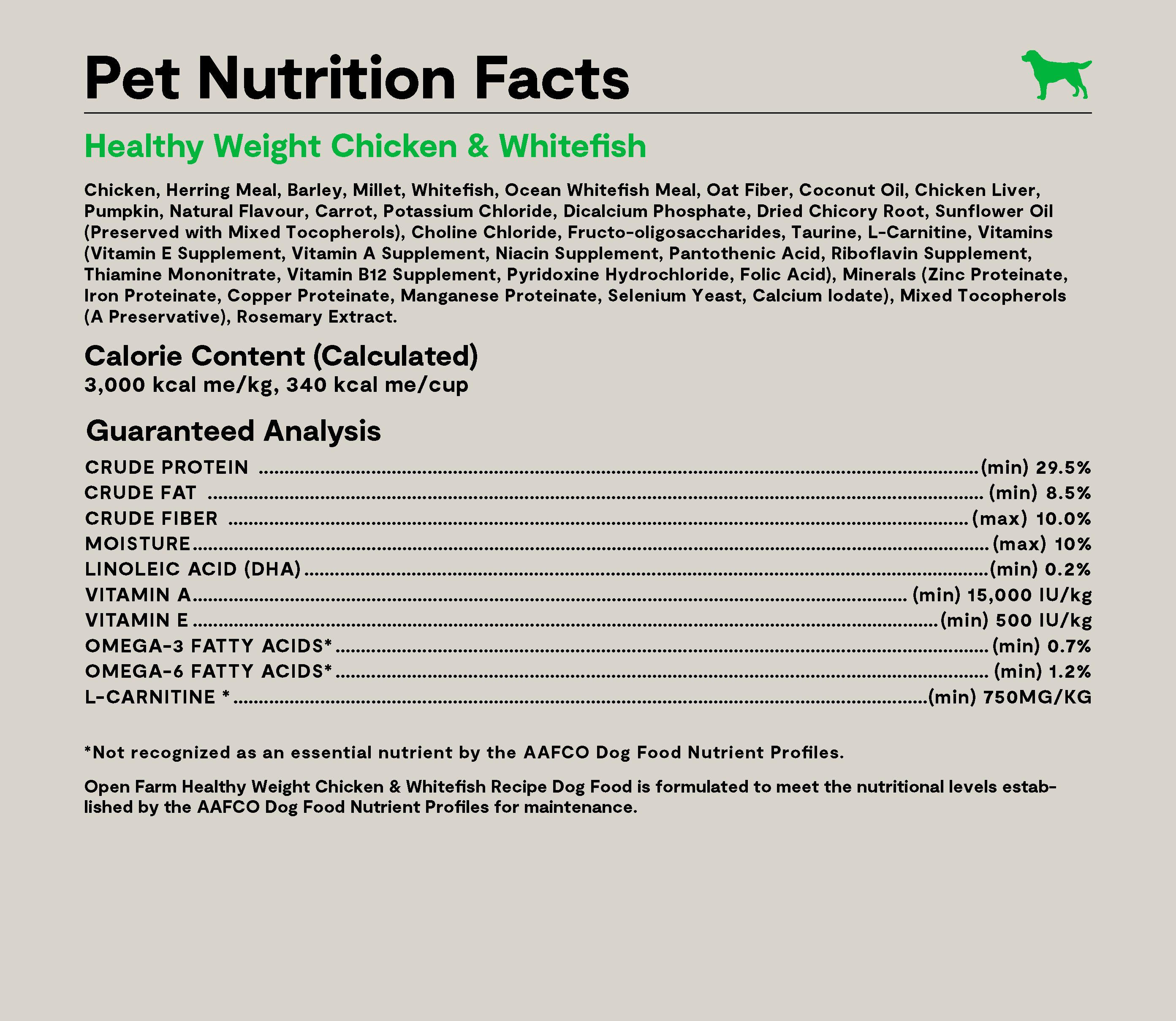 Chicken & Whitefish Healthy Weight Dog Kibble
