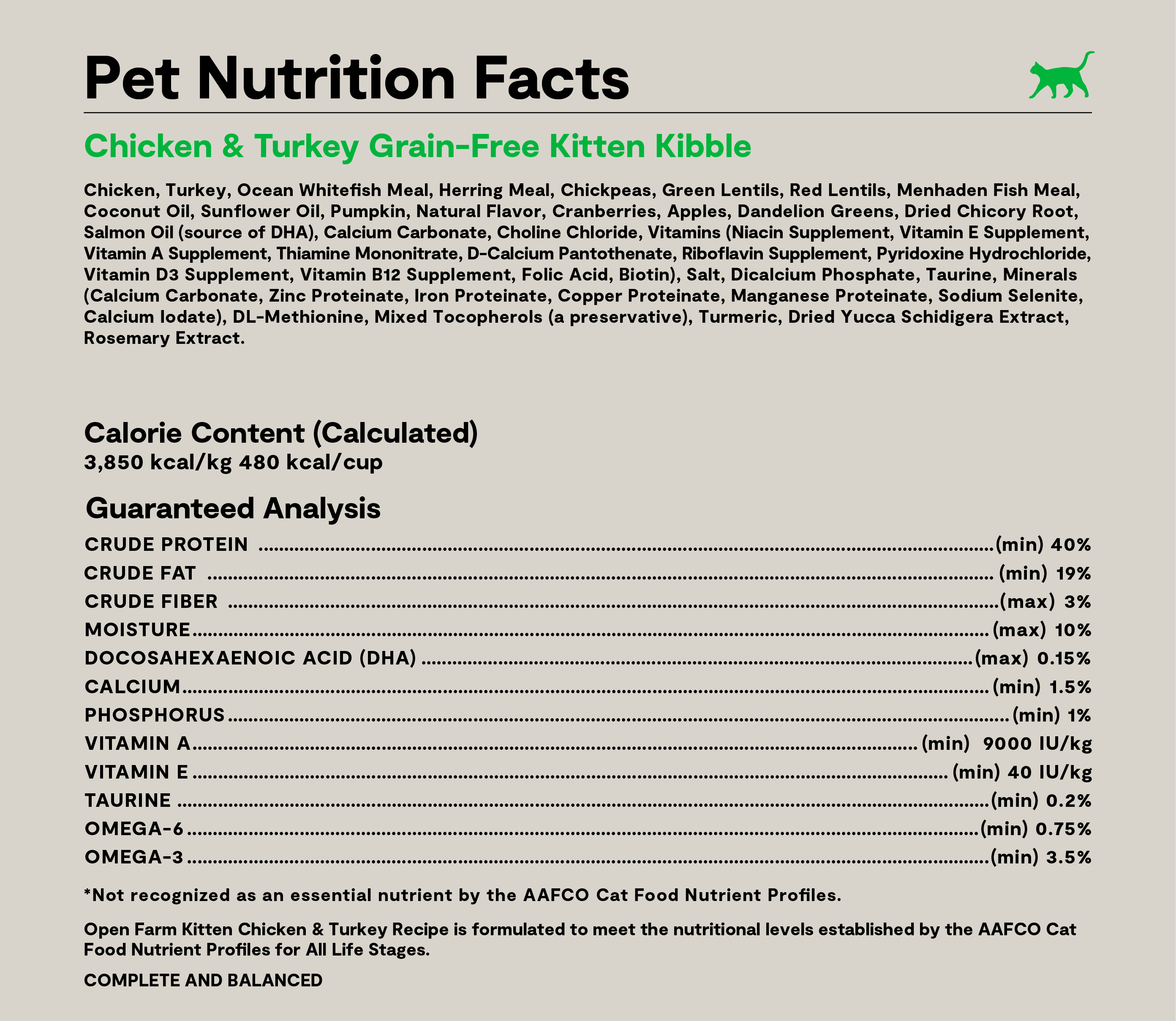 Chicken & Turkey Grain-Free Kitten Kibble