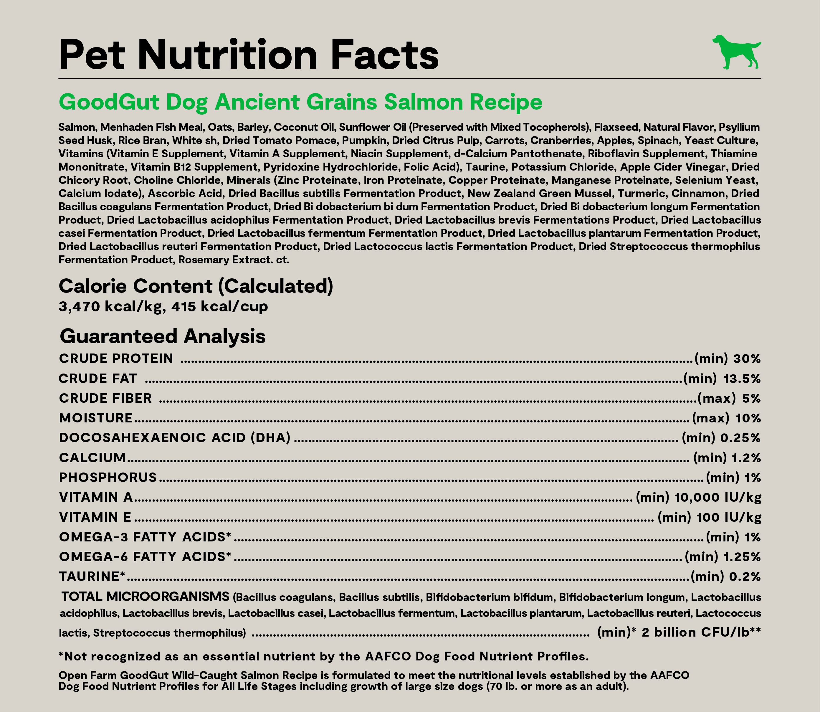 GoodGut Wild-Caught Salmon Dog Kibble