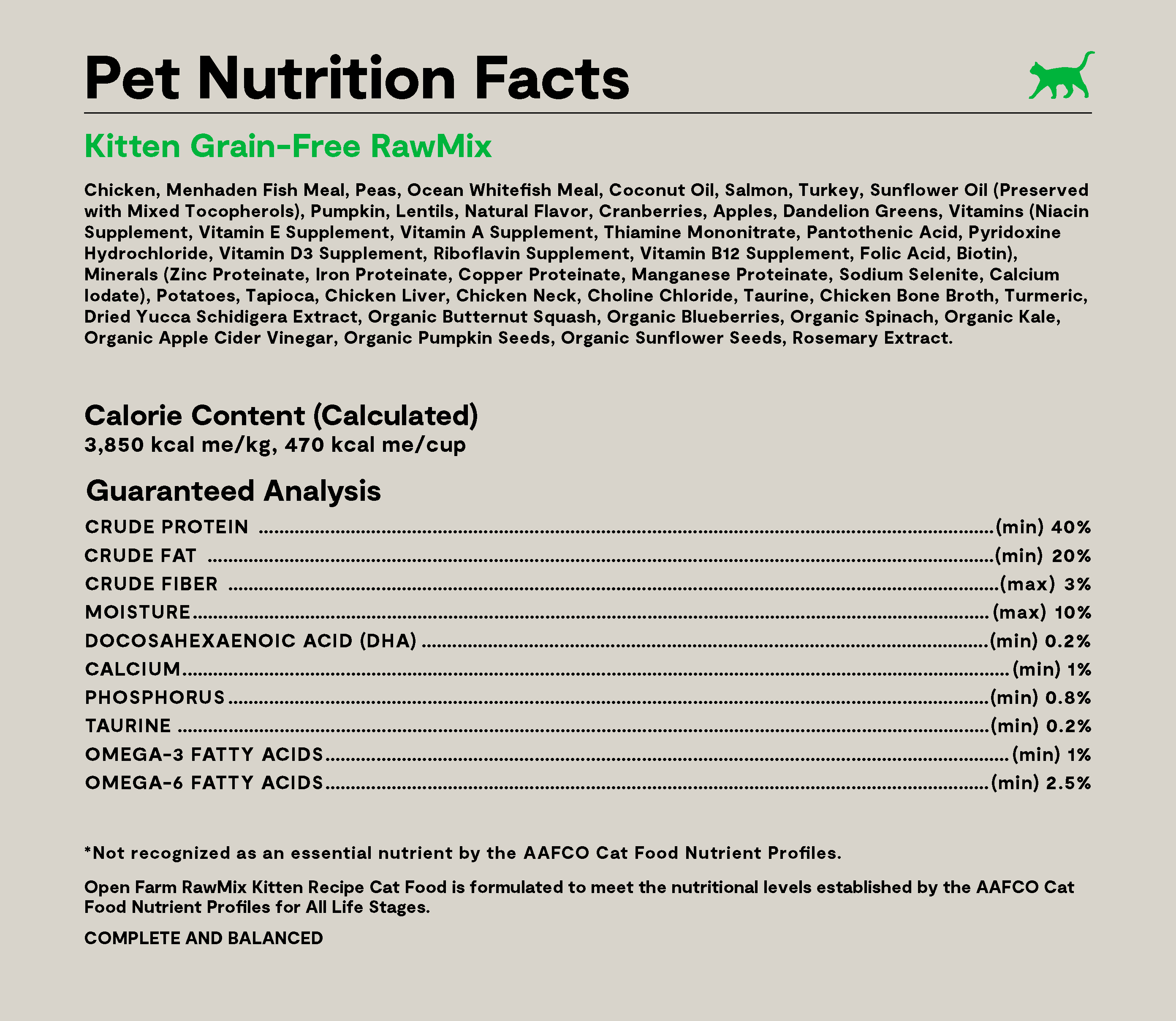 RawMix Grain-Free Kitten Kibble