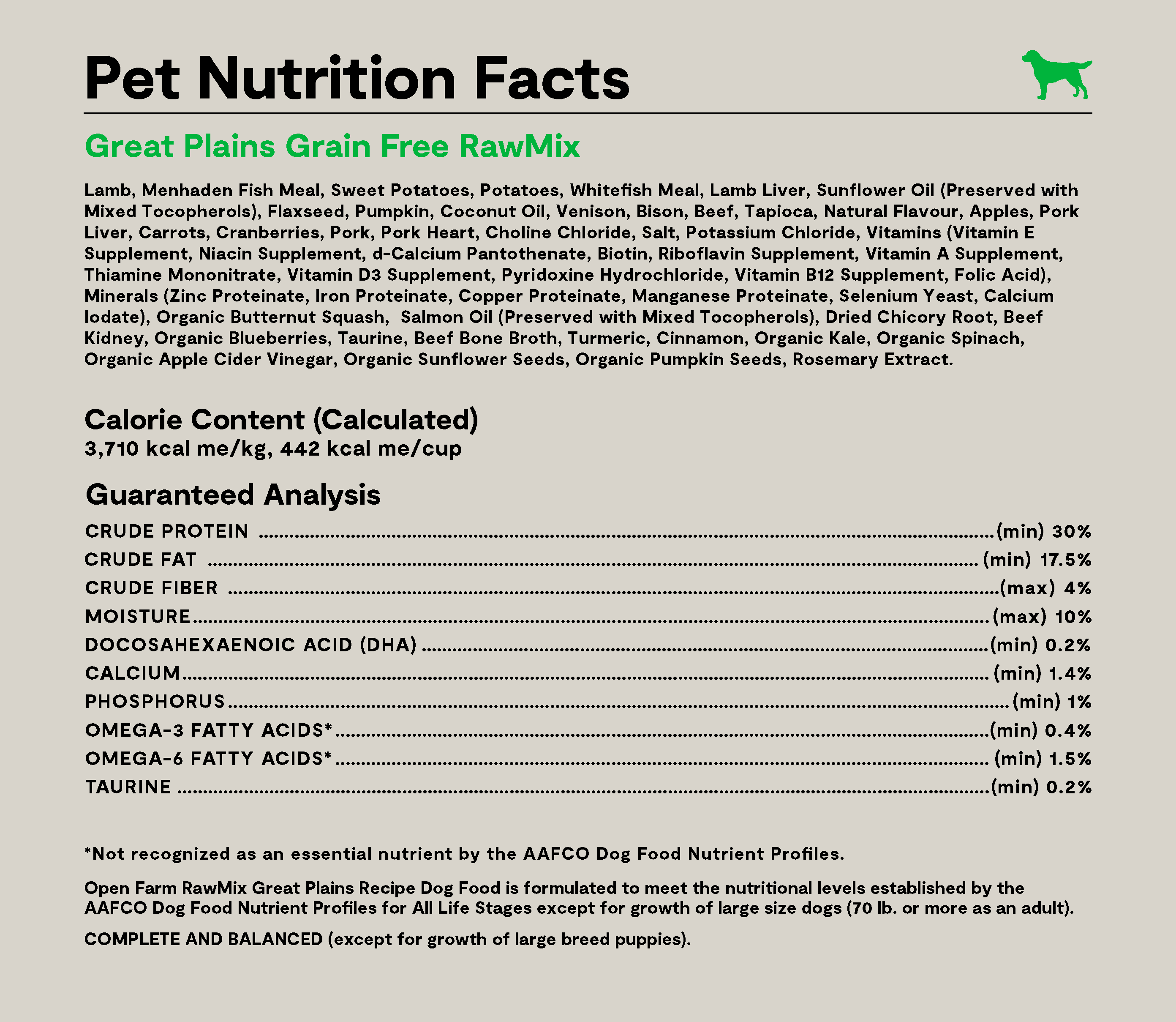 RawMix Great Plains Grain-Free Dog Kibble