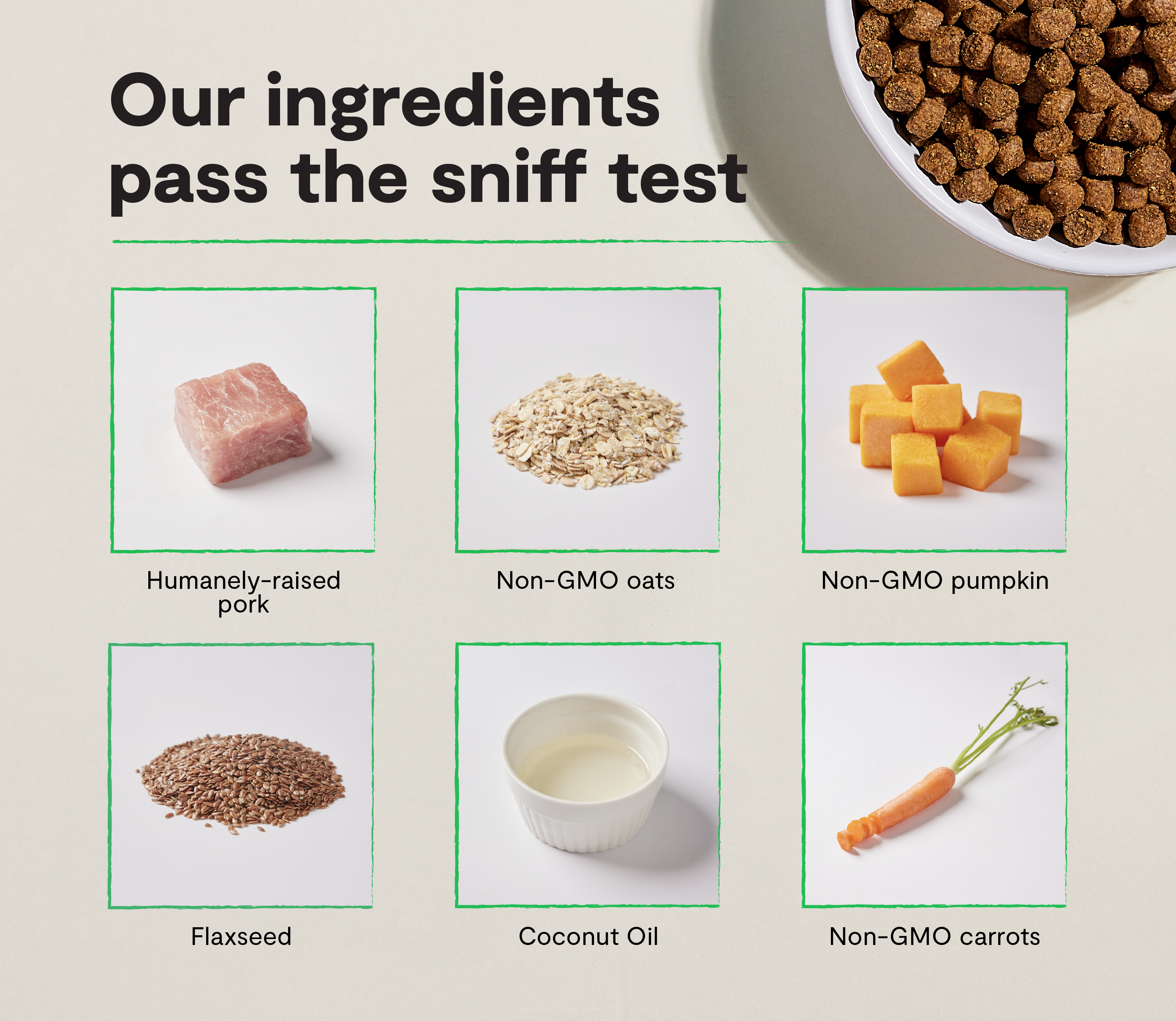 Nourriture sèche pour chiens sans grains de porc Farmer's Table