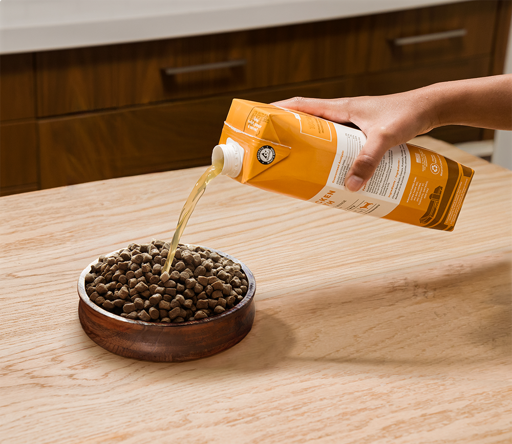 Chicken Dog Bone Broth Proudly Canadian Wet Food for Dogs Open