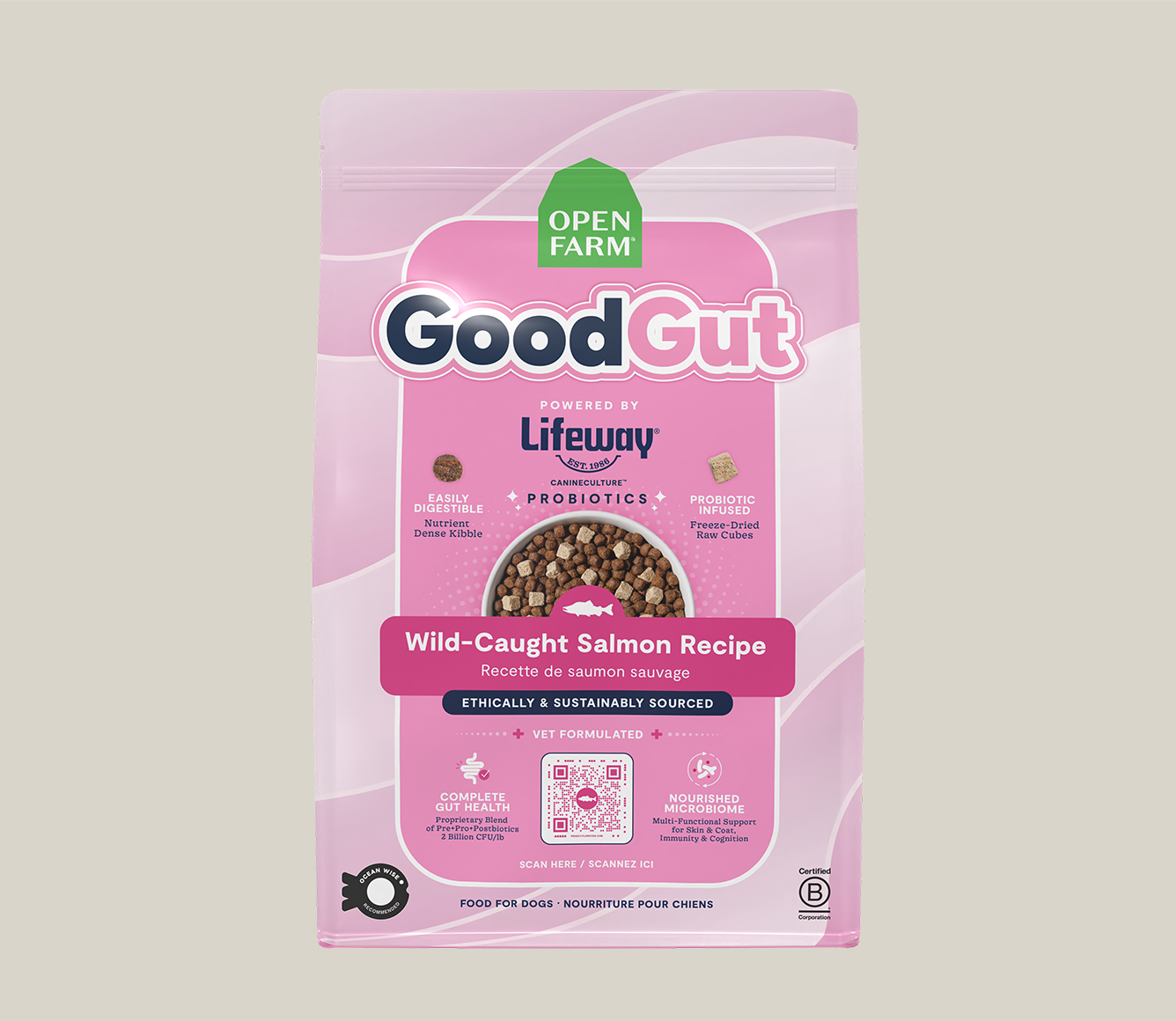 GoodGut Wild Caught Salmon Dog Kibble