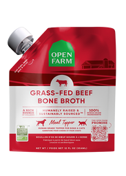 Bouillon d'os de bœuf nourri à l'herbe pour chiens