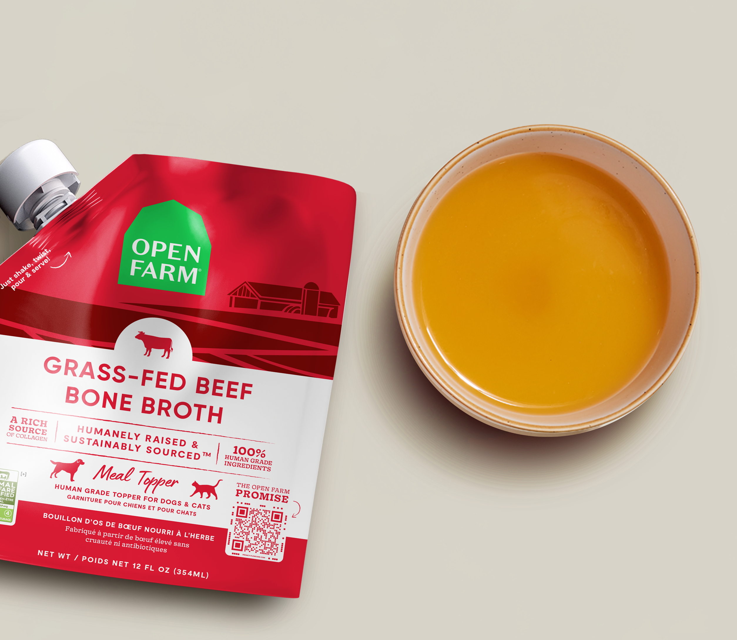 Grass-Fed Beef Bone Broth For Cats