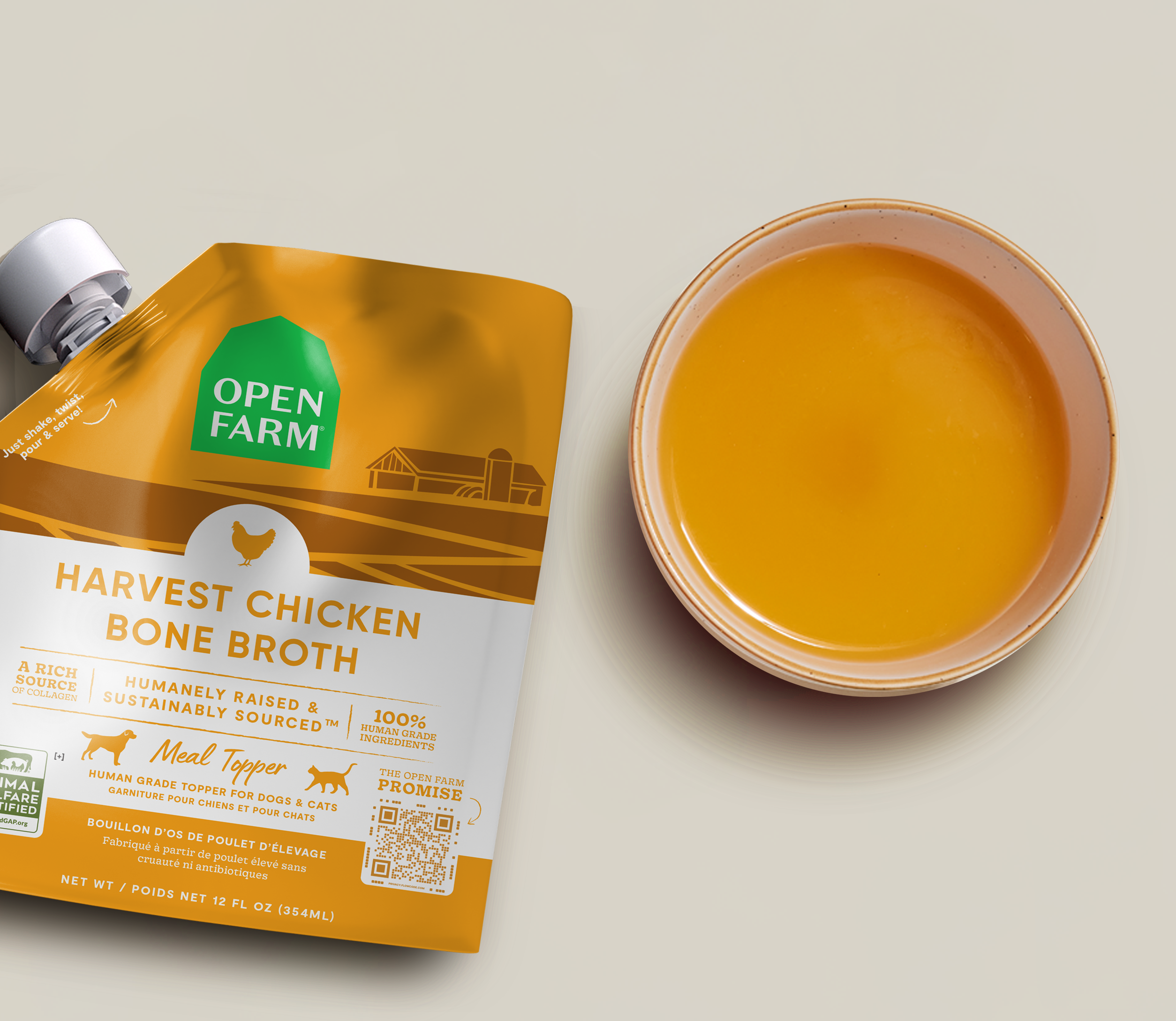 Harvest Chicken Bone Broth For Cats