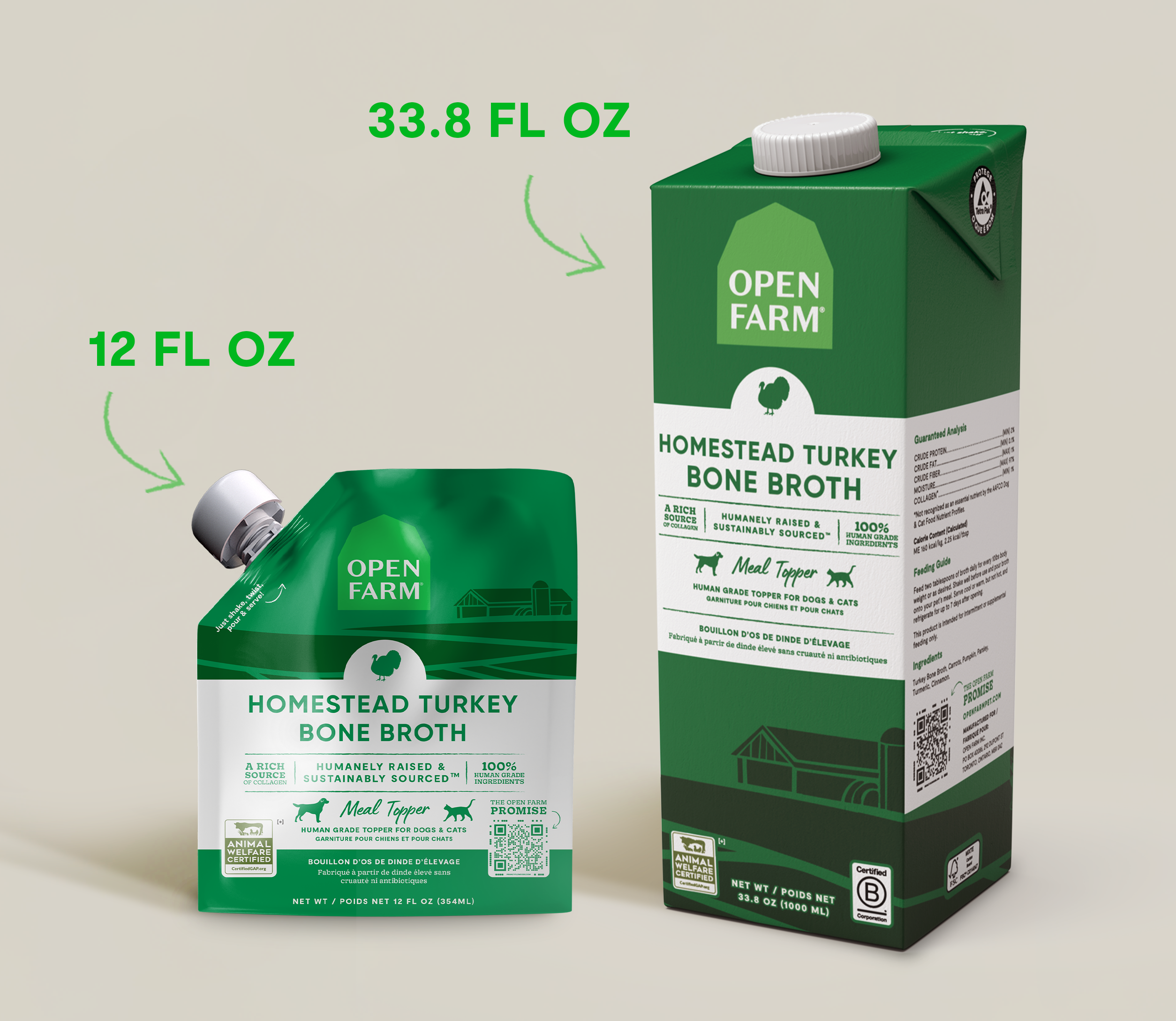 Bouillon d'os de dinde Homestead pour chiens