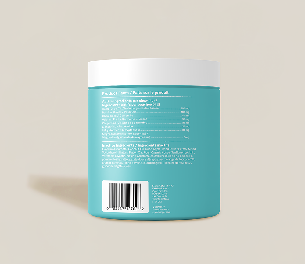 Calming Health Supplement Chews for Dogs