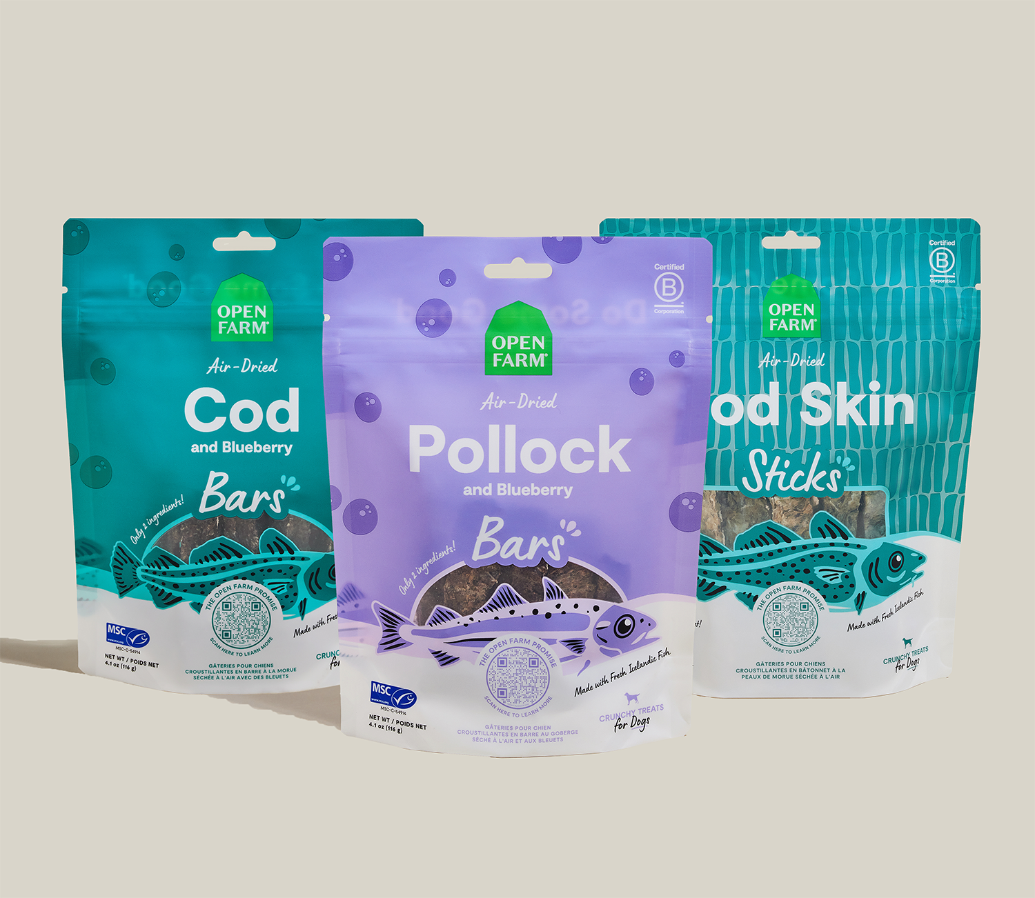 Icelandic Air-Dried Treats Variety Pack for Dogs