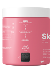 Skin & Coat Food Supplement Chews for Dogs