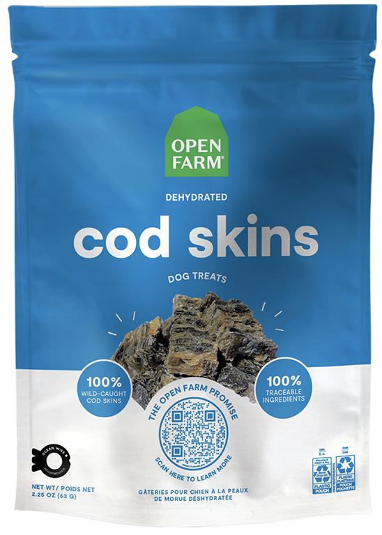 Dehydrated Cod Skins Treats