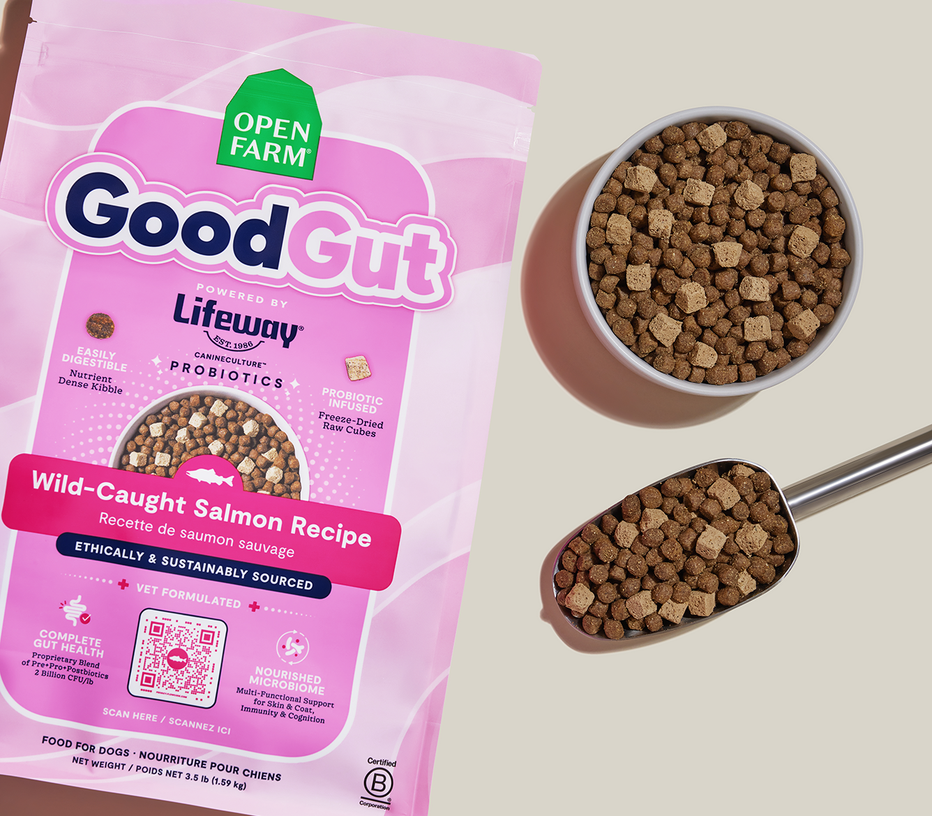 GoodGut Wild-Caught Salmon Dog Kibble