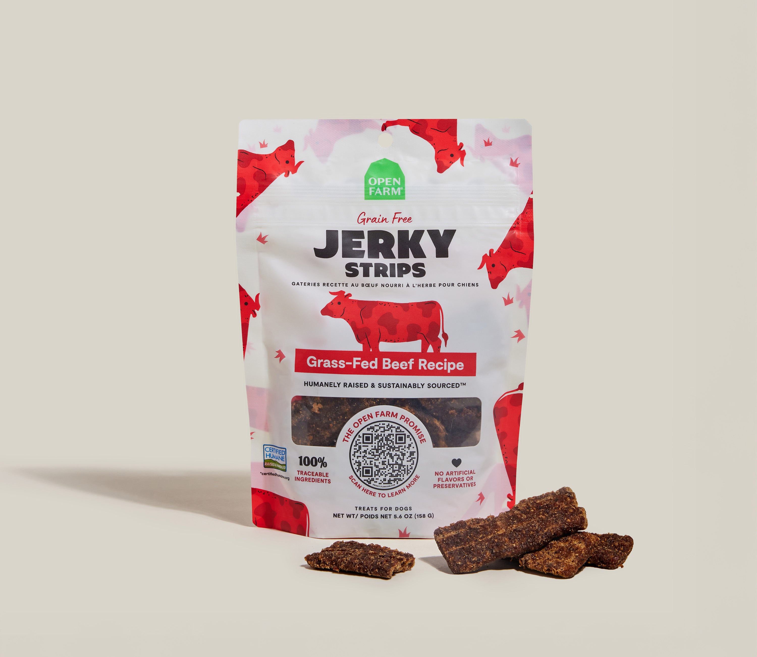 Grain-Free Grass-Fed Beef Jerky Strips