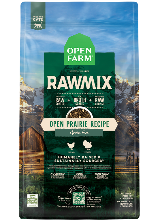 Open Prairie sans grains  RawMix pour chats