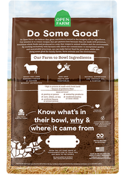 Nourriture sèche pour chiens sans grains d'agneau élevé au pâturage