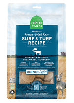 Galettes crues lyophilisées Surf & Turf pour chiens